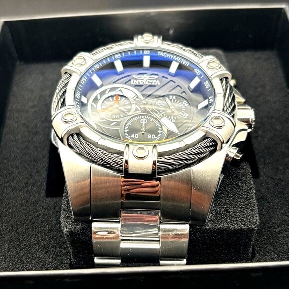 Invicta Bolt 25512 Mens 52mm Stainless Steel Chronograph Quartz 100m NIBWT - Picture 13 of 17
